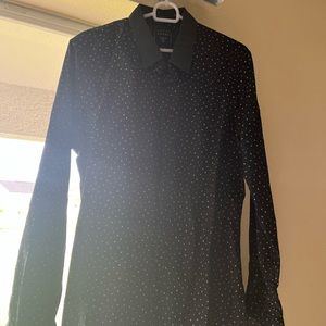 guess black long sleeve shirt